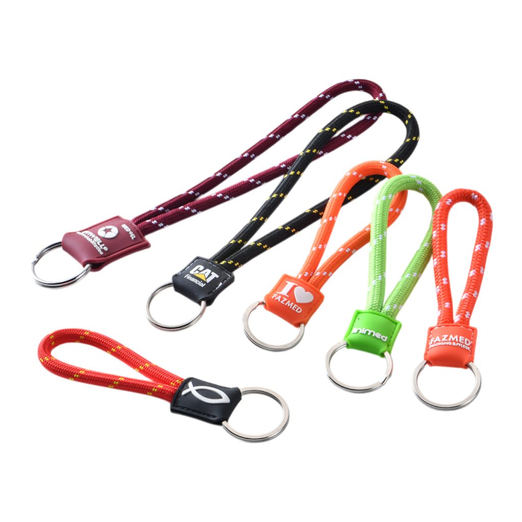 Elastische koord sleutelhangers