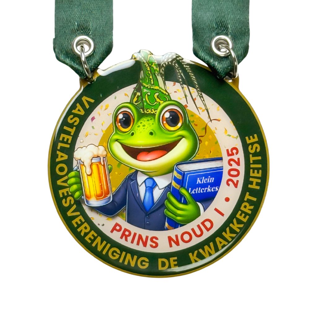 Op maat gemaakte onderscheiding met opdruk voor de carnaval.