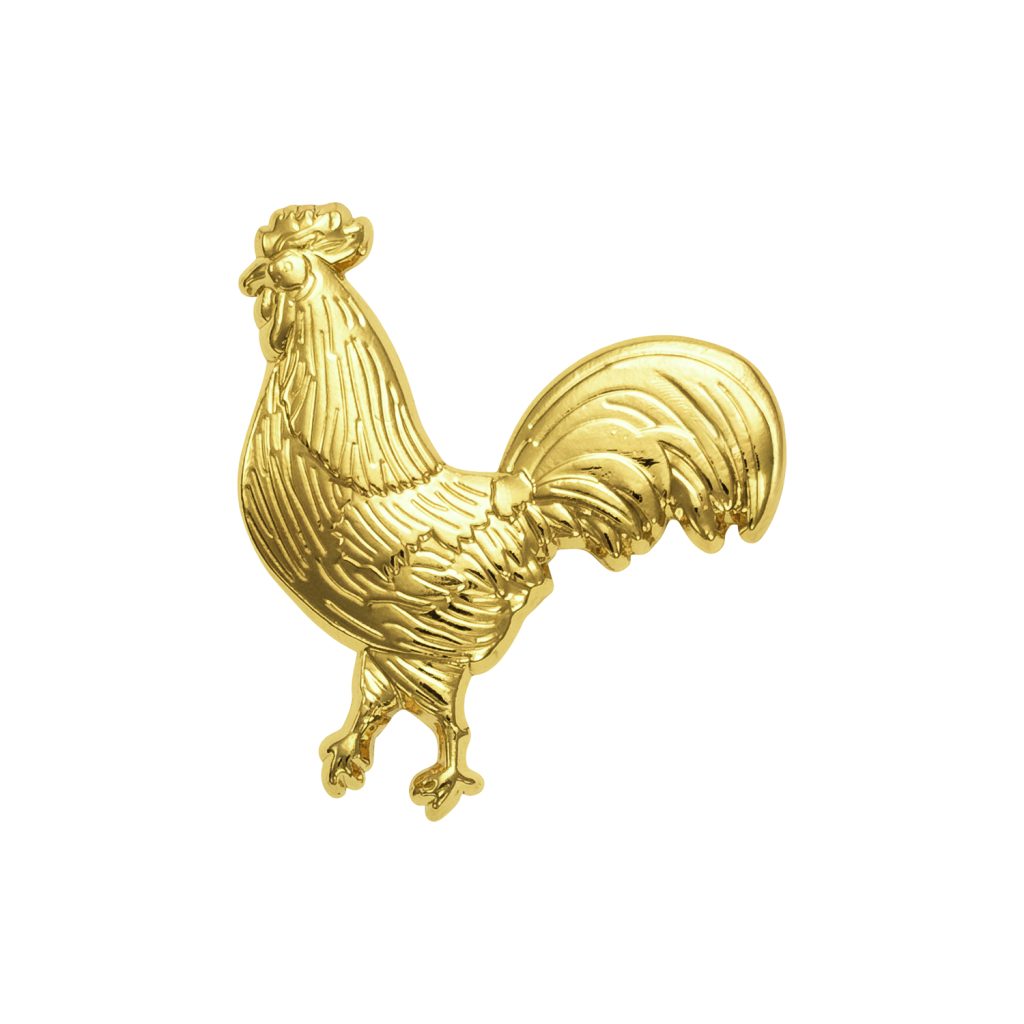Pin compleet uitgesneden in vorm en volledig 3D gemaakt