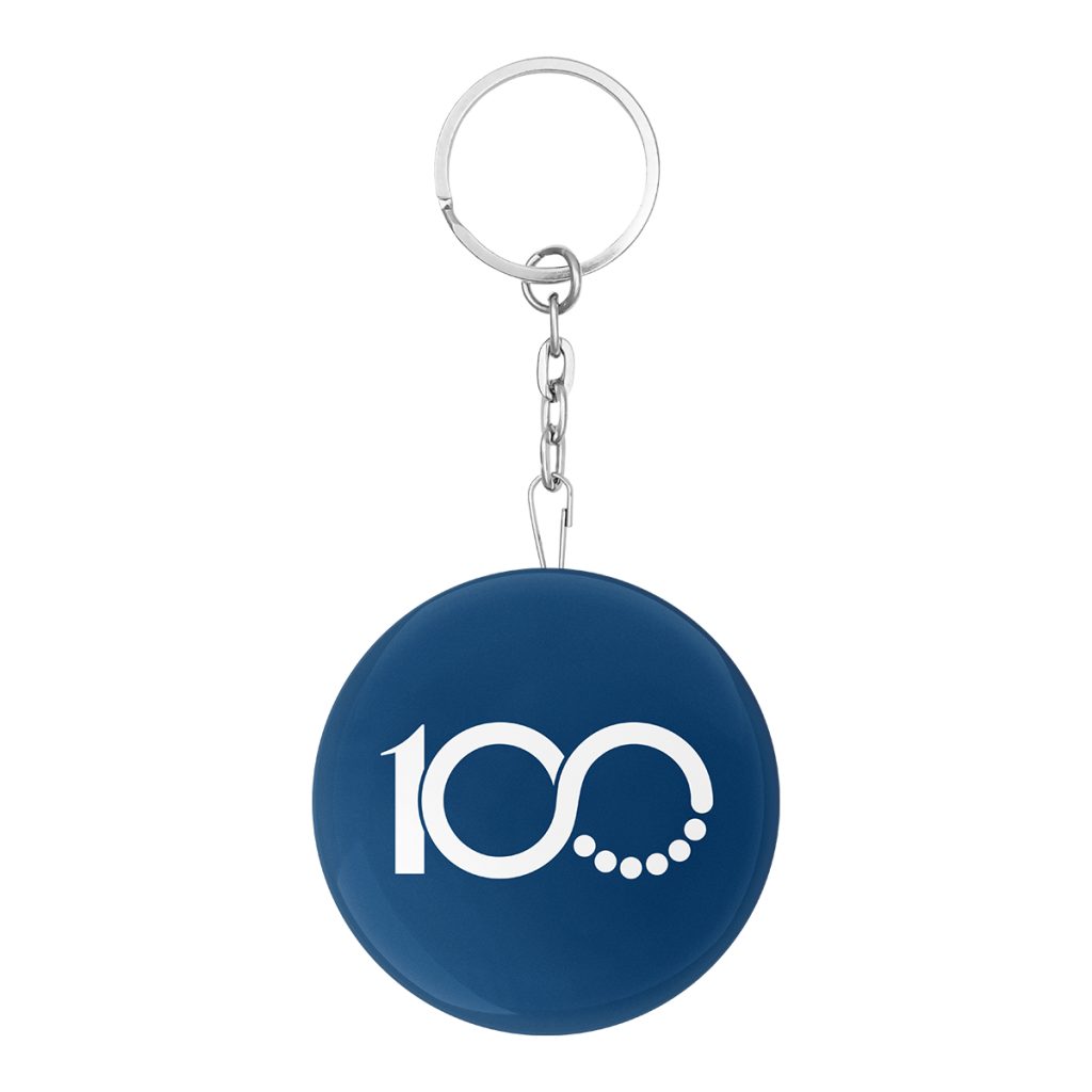 Button opener aan sleutelhanger