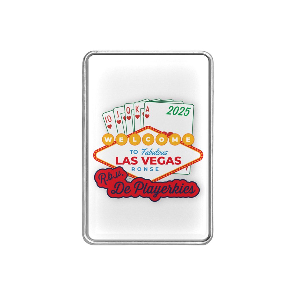 Full colour ontwerp op doming pin M.