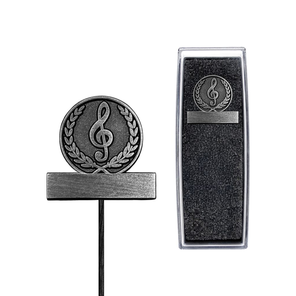 Jubileum speldje muziek antiek zilver