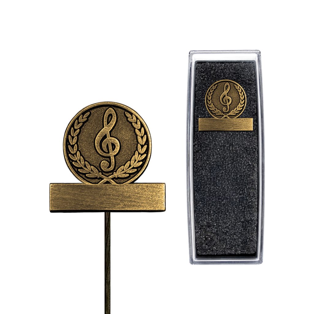 Jubileum speldje muziek antiek goud