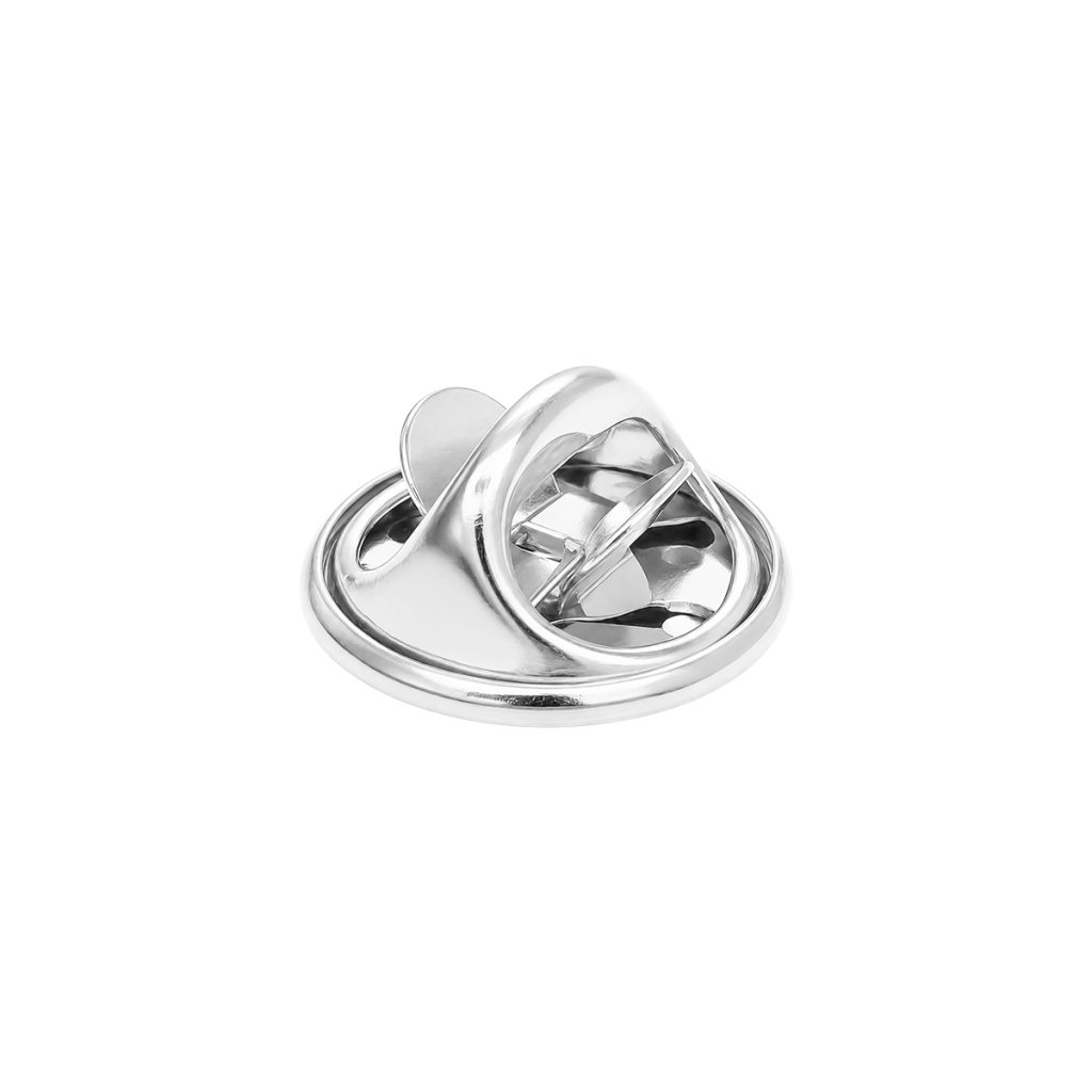 Losse vlindersluiting voor pins en speldjes in zilver kleur.
