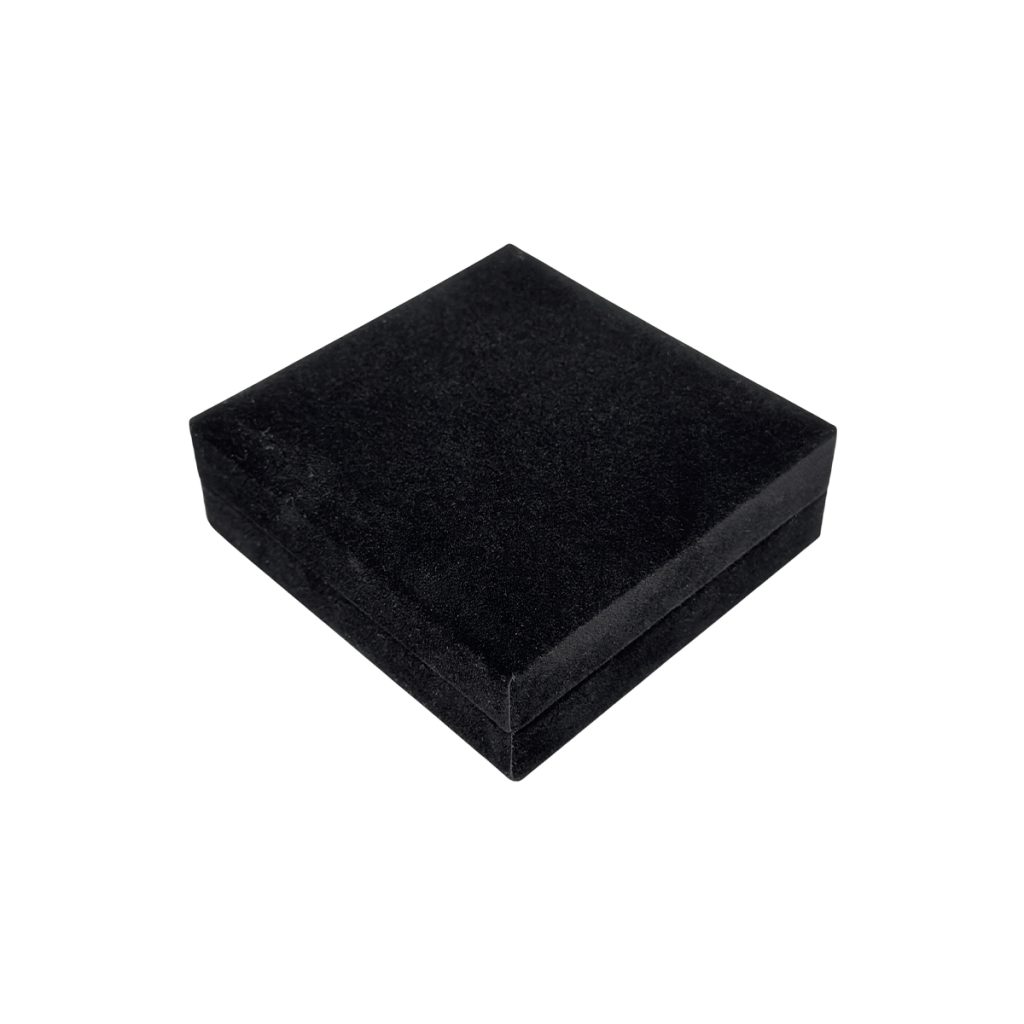 Luxe coinbox zwart vierkant.