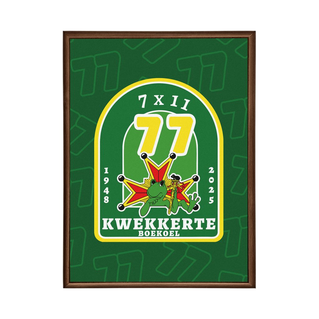 Carnaval plaquette op hout.